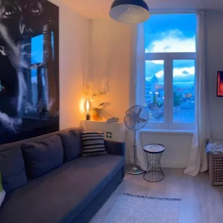 Sleep - Black And White Modern Flat With Cityview Apartment Antwerp